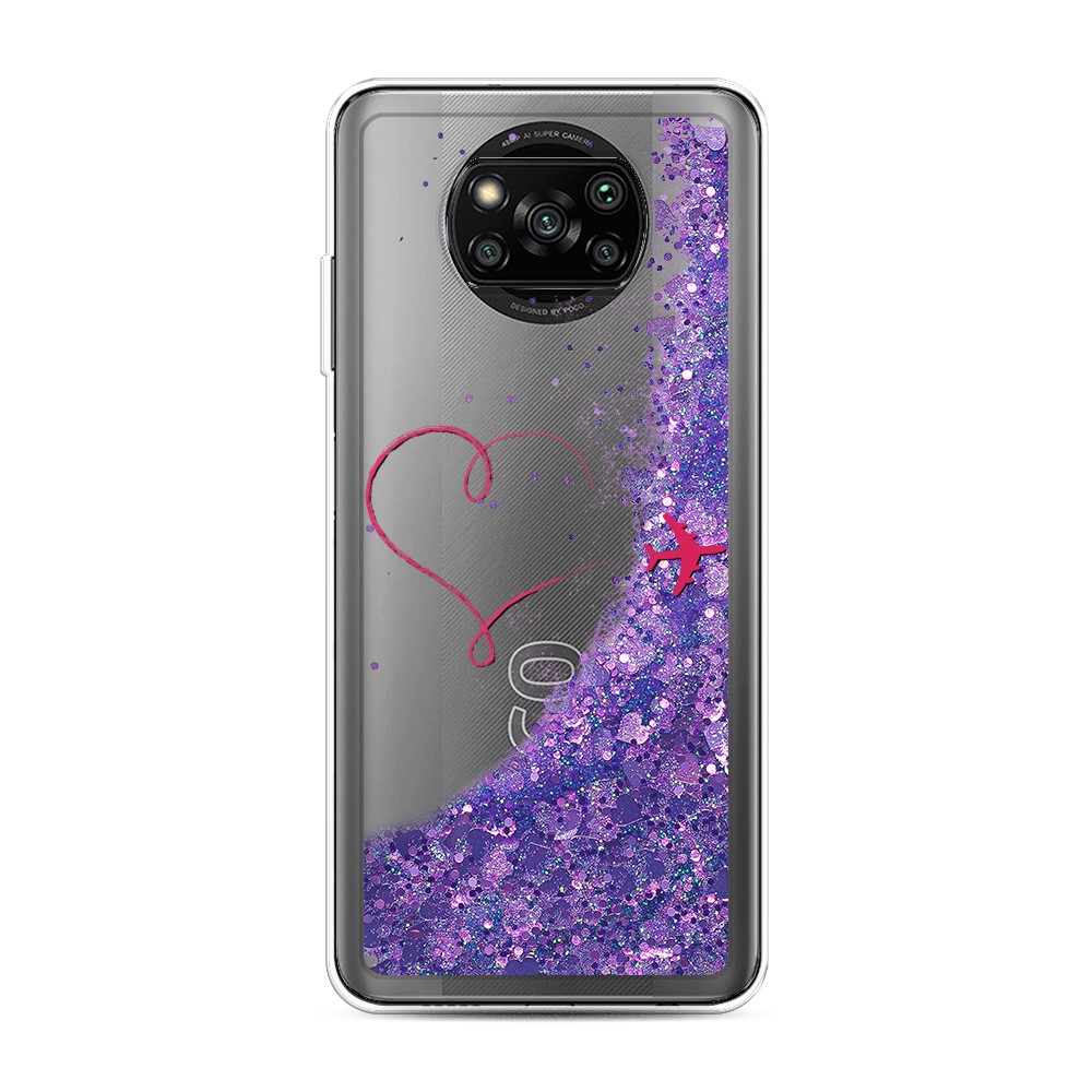 

Чехол Awog на Poco X3/X3 Pro "Сердце и самолет", Разноцветный, 310692-1