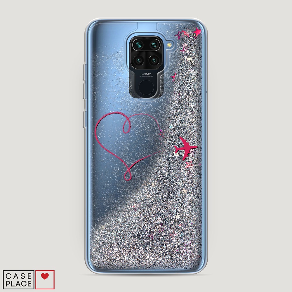 

Чехол Awog на Xiaomi Redmi 10X 4G/Note 9 "Сердце и самолет", 38291-1