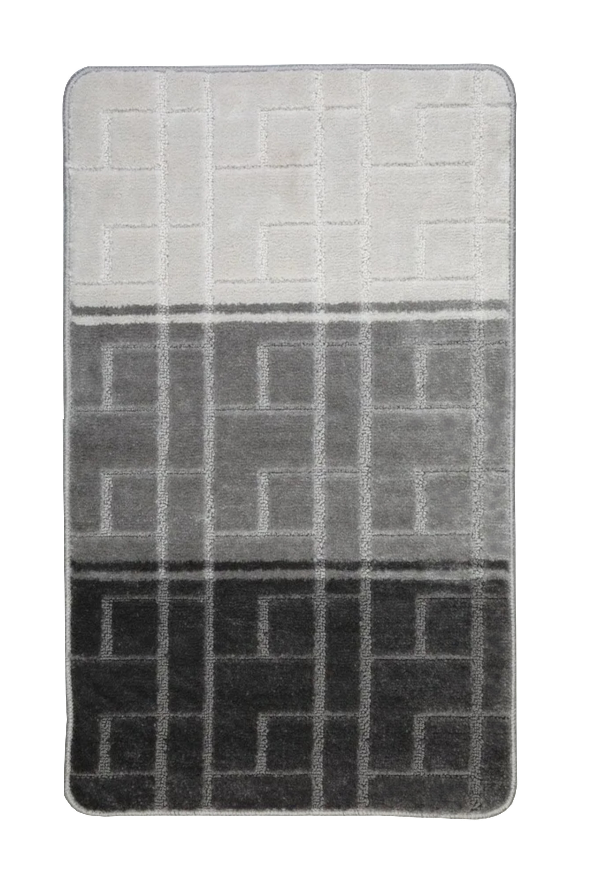 Коврик с противоскользящей основой 70120 см Серые полоски 2500₽