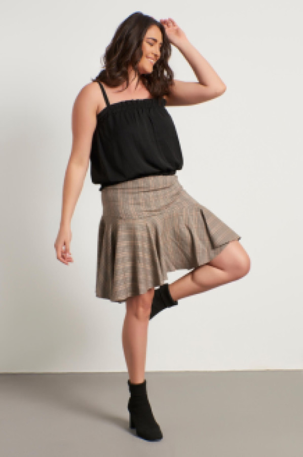 

Юбка женская My Line Moda 1198 коричневая 50 (доставка из-за рубежа), 1198