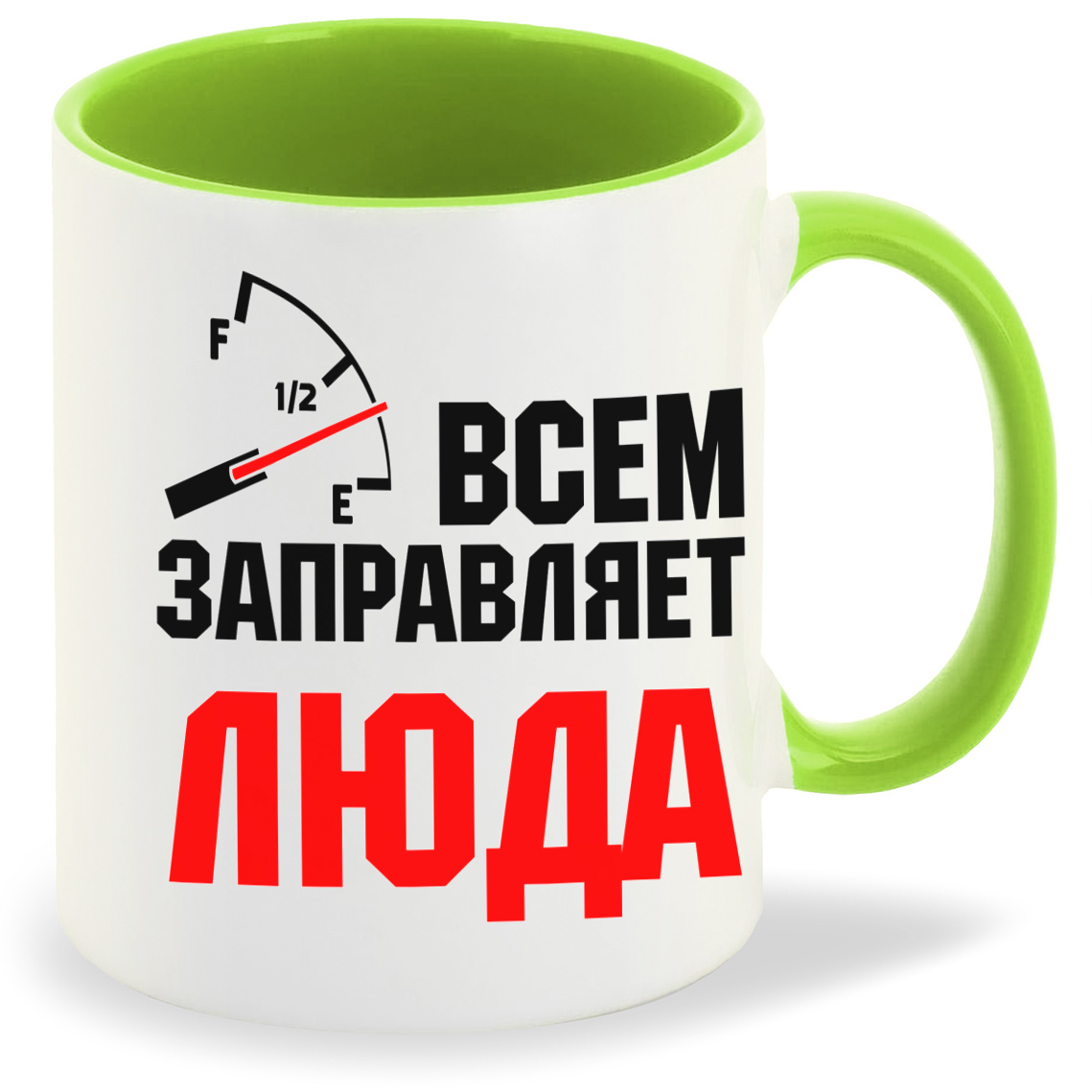 фото Кружка coolpodarok кружка именная всем заправляет люда