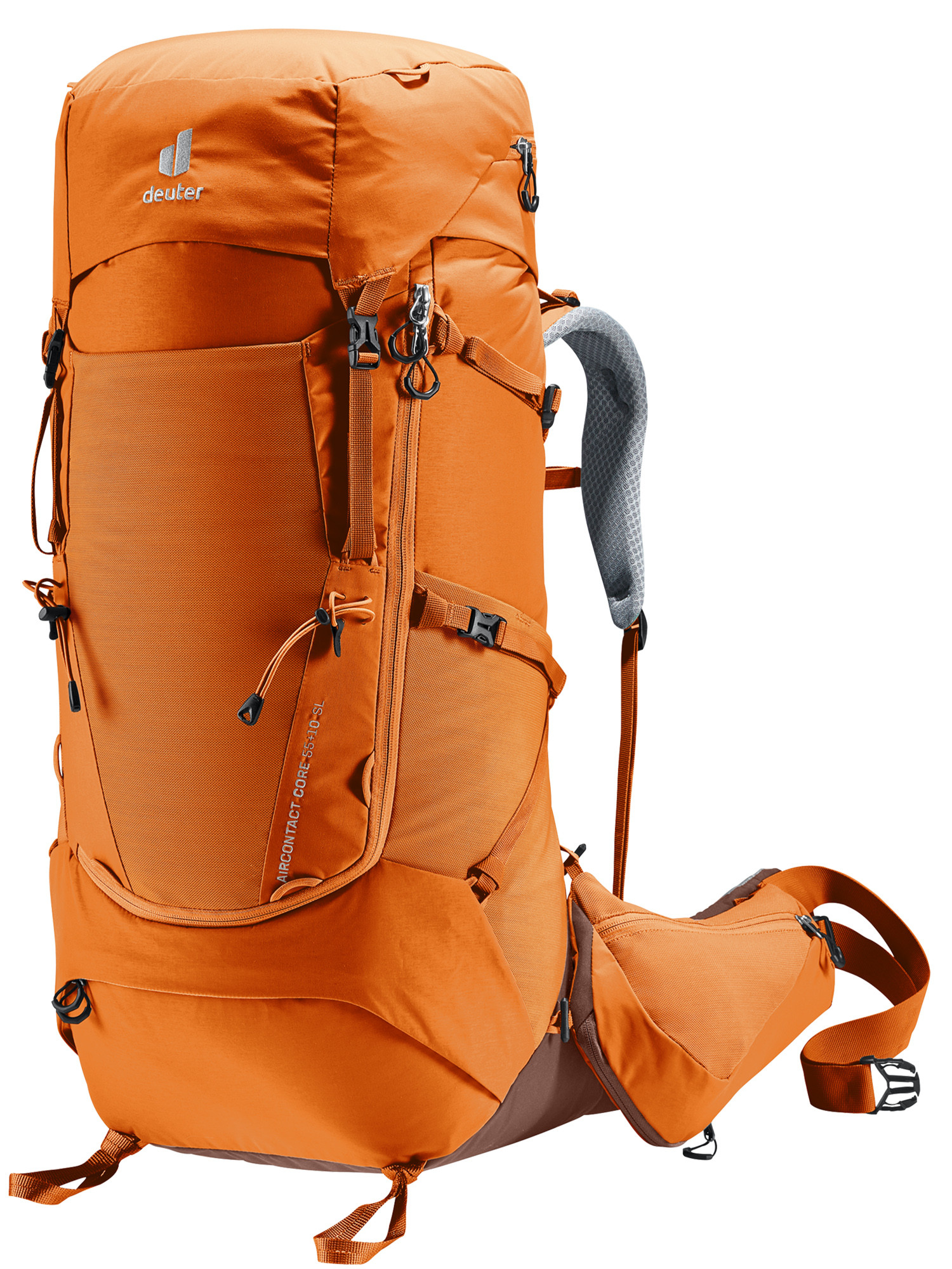 

Рюкзак Deuter Aircontact Core 55+10 Sl Chestnut-Umbra (Б/Р) 2024, Оранжевый, Aircontact Core 55+10 Sl