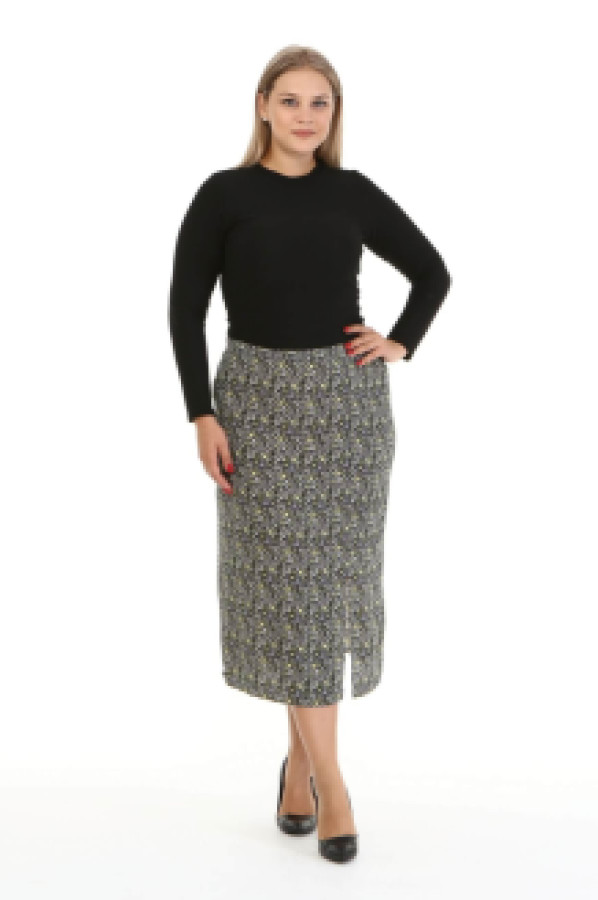 

Юбка женская My Line Moda 1429 зеленая 48 (доставка из-за рубежа), 1429