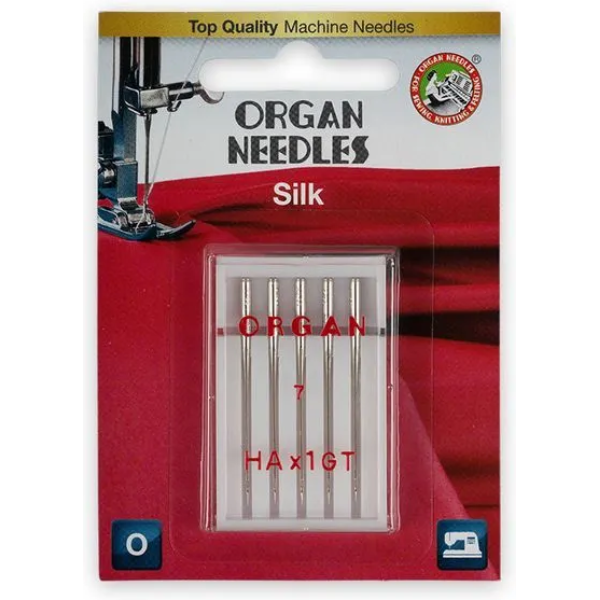 

Иглы для бытовых швейных машин Organ №55, для тонких тканей