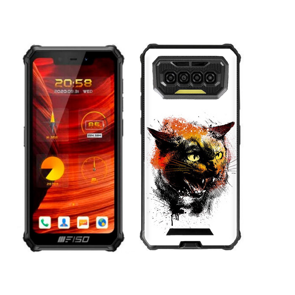 

Чехол-накладка MyPads сиамский кот для Oukitel F150 Bison, Прозрачный, Tocco