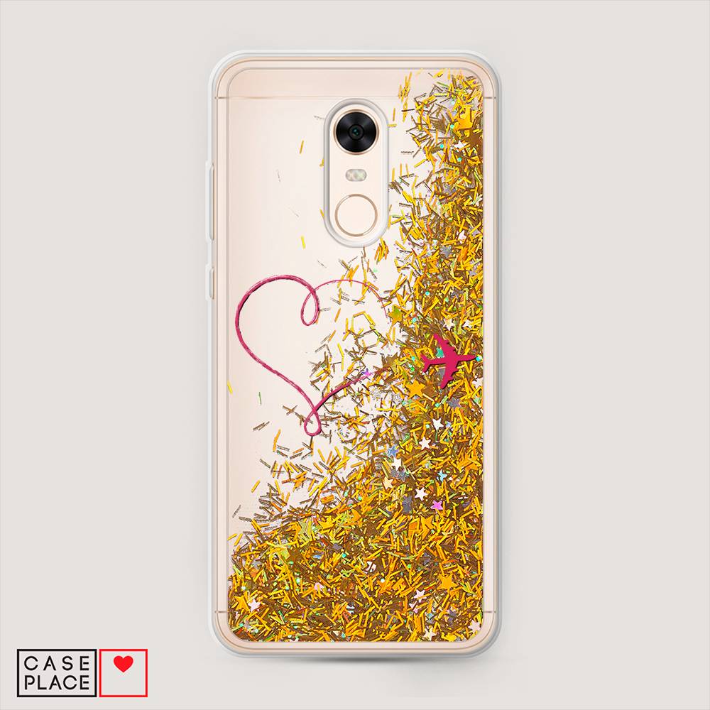 

Чехол Awog на Xiaomi Redmi 5 Plus "Сердце и самолет", 33190-1