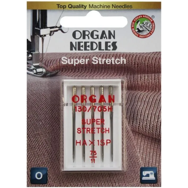 

Иглы для бытовых швейных машин Organ №75, для стрейча