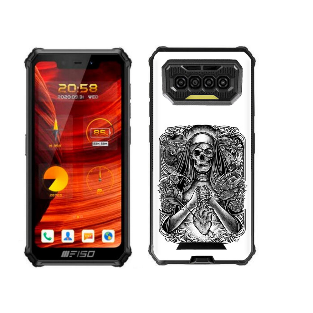 

Чехол-накладка MyPads скелет с сердцем для Oukitel F150 Bison, Прозрачный, Tocco