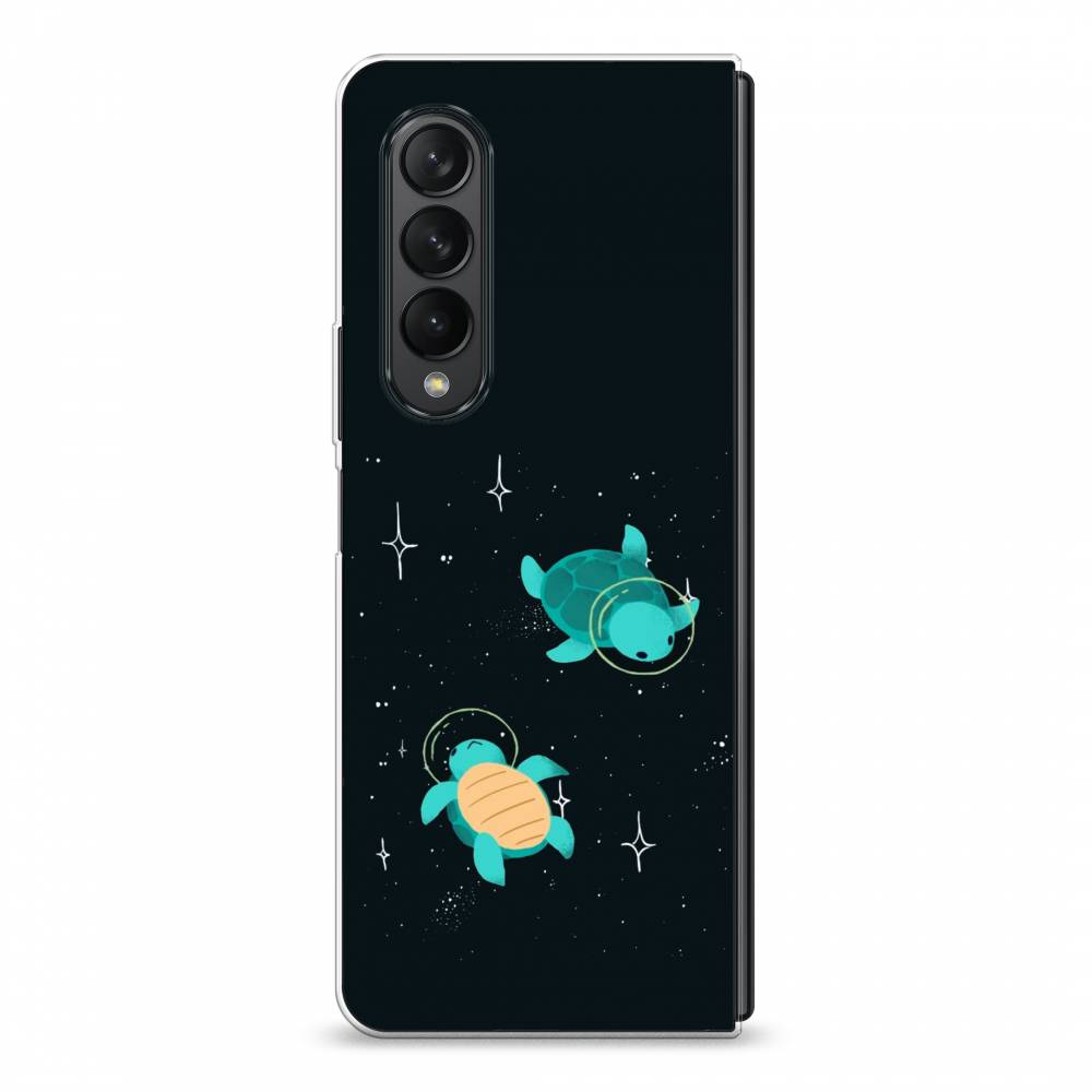 

Чехол Awog на Samsung Galaxy Z Fold 3 / Самсунг Z Fold 3 "Черепашки космонавты", Черный;синий, 2103650-4