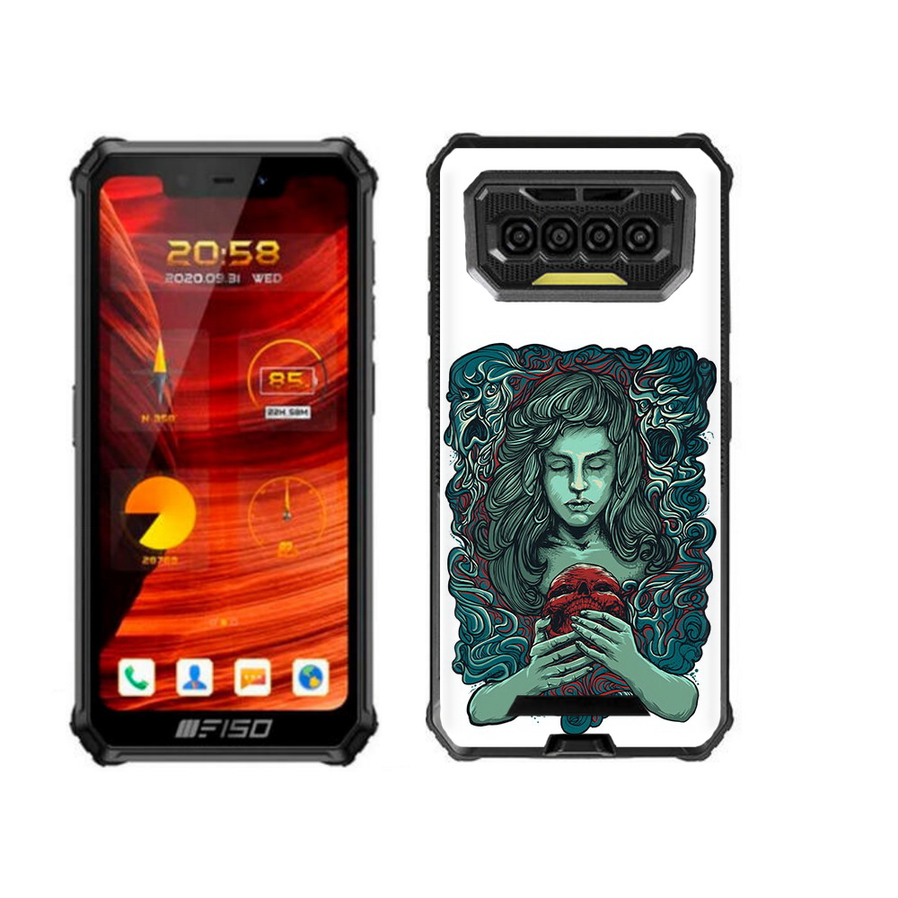 

Чехол бампер MyPads спящая девушка для Oukitel F150 Bison 2021, Прозрачный, Tocco