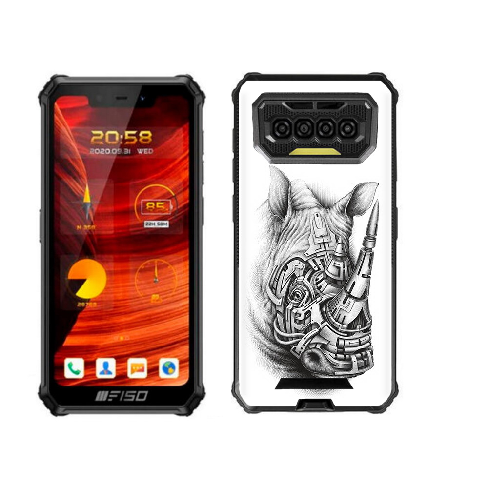 

Чехол бампер MyPads стальной носорог для Oukitel F150 Bison 2021, Прозрачный, Tocco