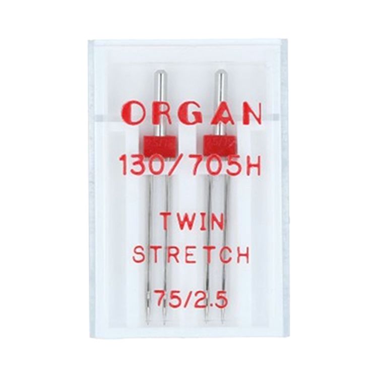 

Иглы Organ для бытовых швейных машин двойные №75 для стрейча