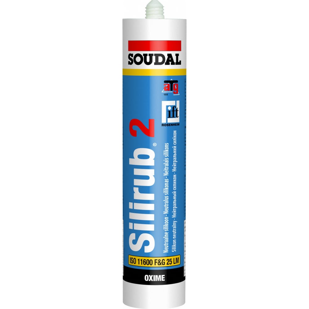 

Нейтральный силикон SOUDAL Силируб 2 серый 102422