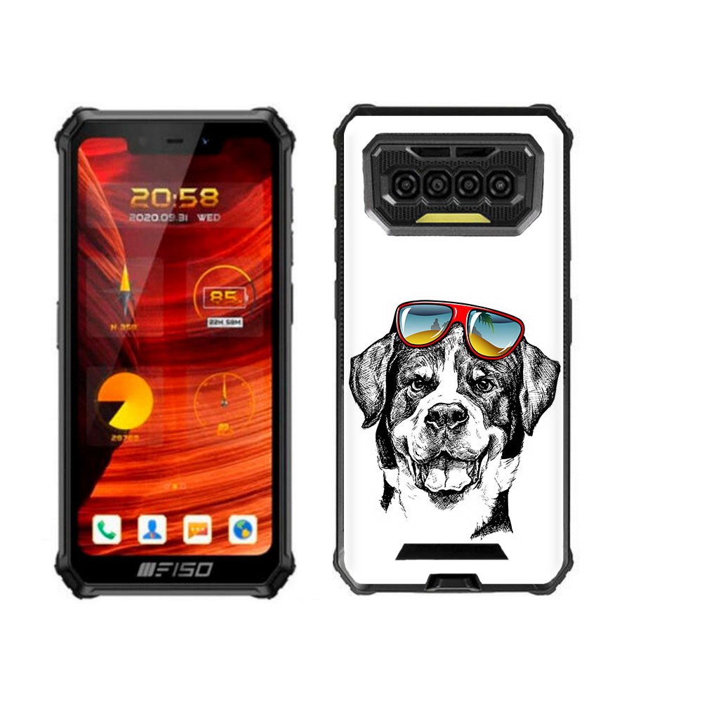 

Чехол бампер MyPads счастливая собака для Oukitel F150 Bison, Прозрачный, Tocco