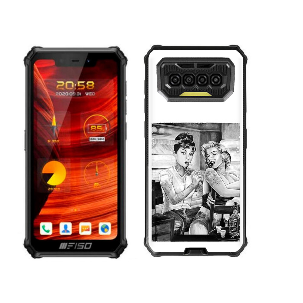 

Чехол бампер MyPads тату мастер для Oukitel F150 Bison 2021, Прозрачный, Tocco