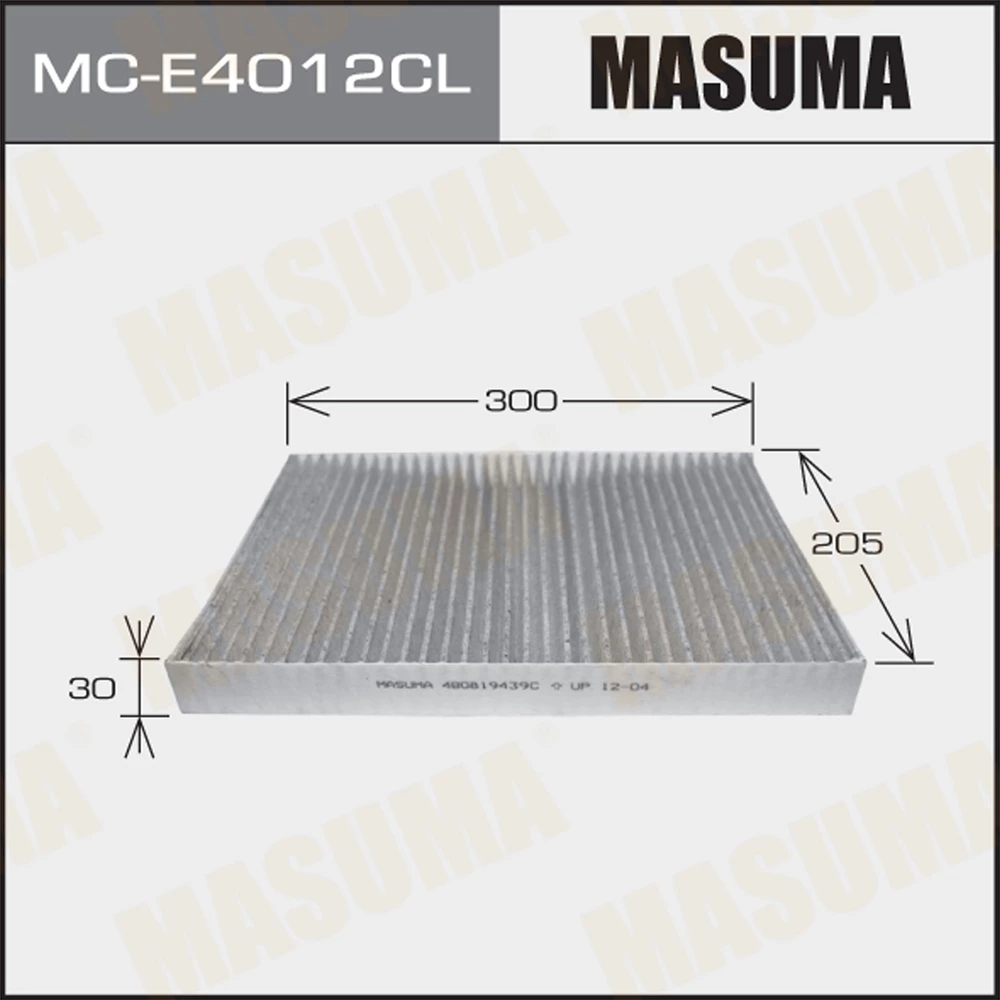 

Фильтр салона угольный Masuma MC-E4012CL