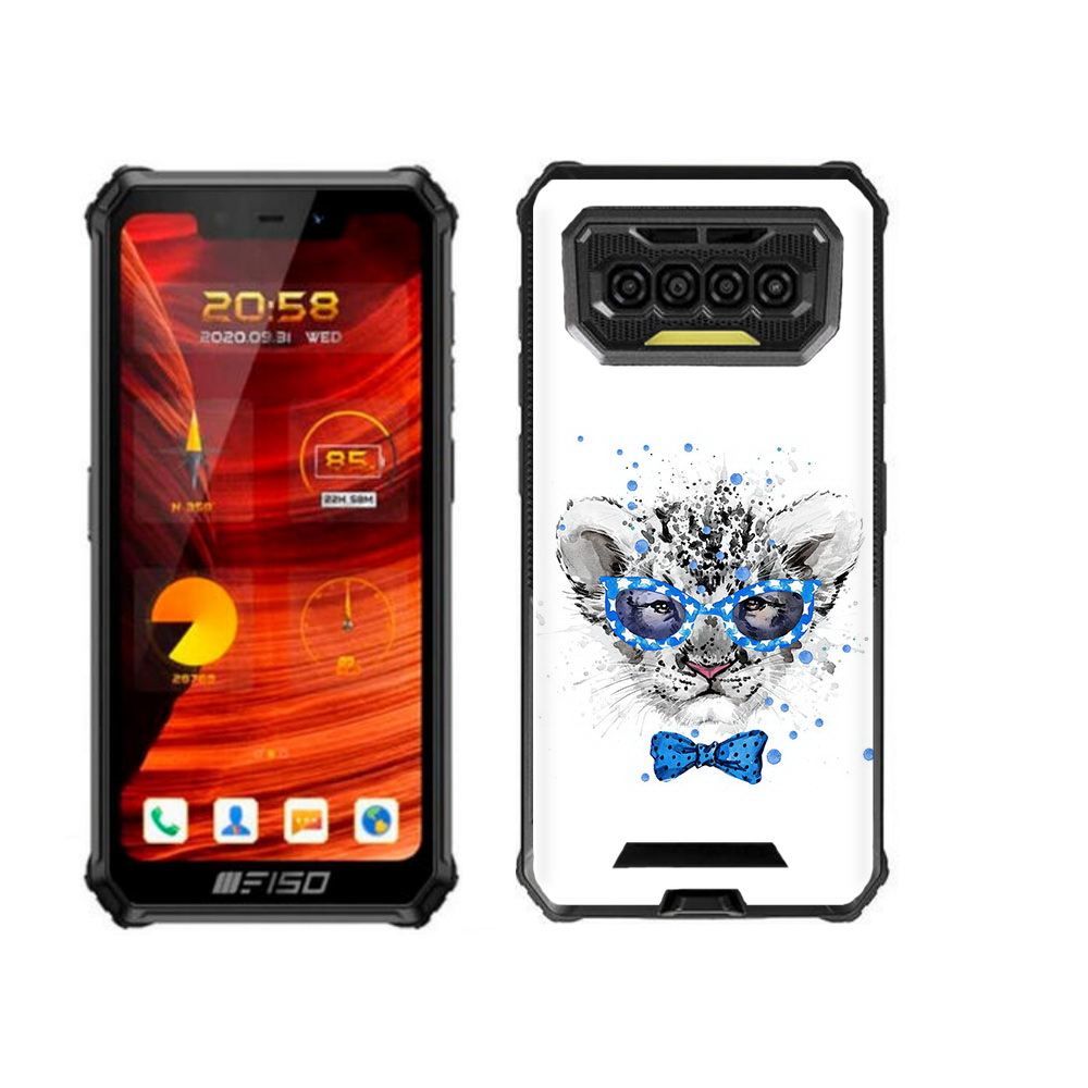 

Чехол бампер MyPads тигренок с бабочкой для Oukitel F150 Bison, Прозрачный, Tocco