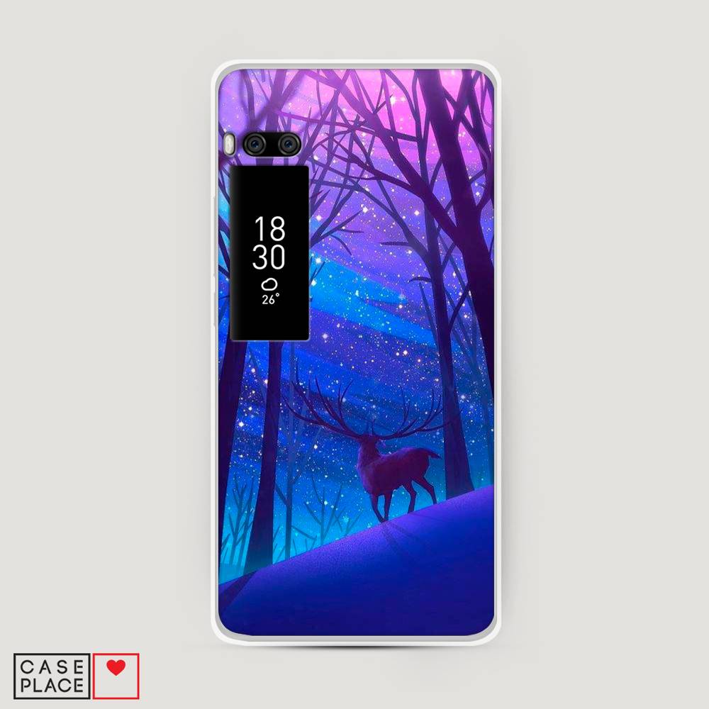 

Чехол Awog на Meizu Pro 7 Plus "Северный олень", Фиолетовый;голубой;синий, 71950-2