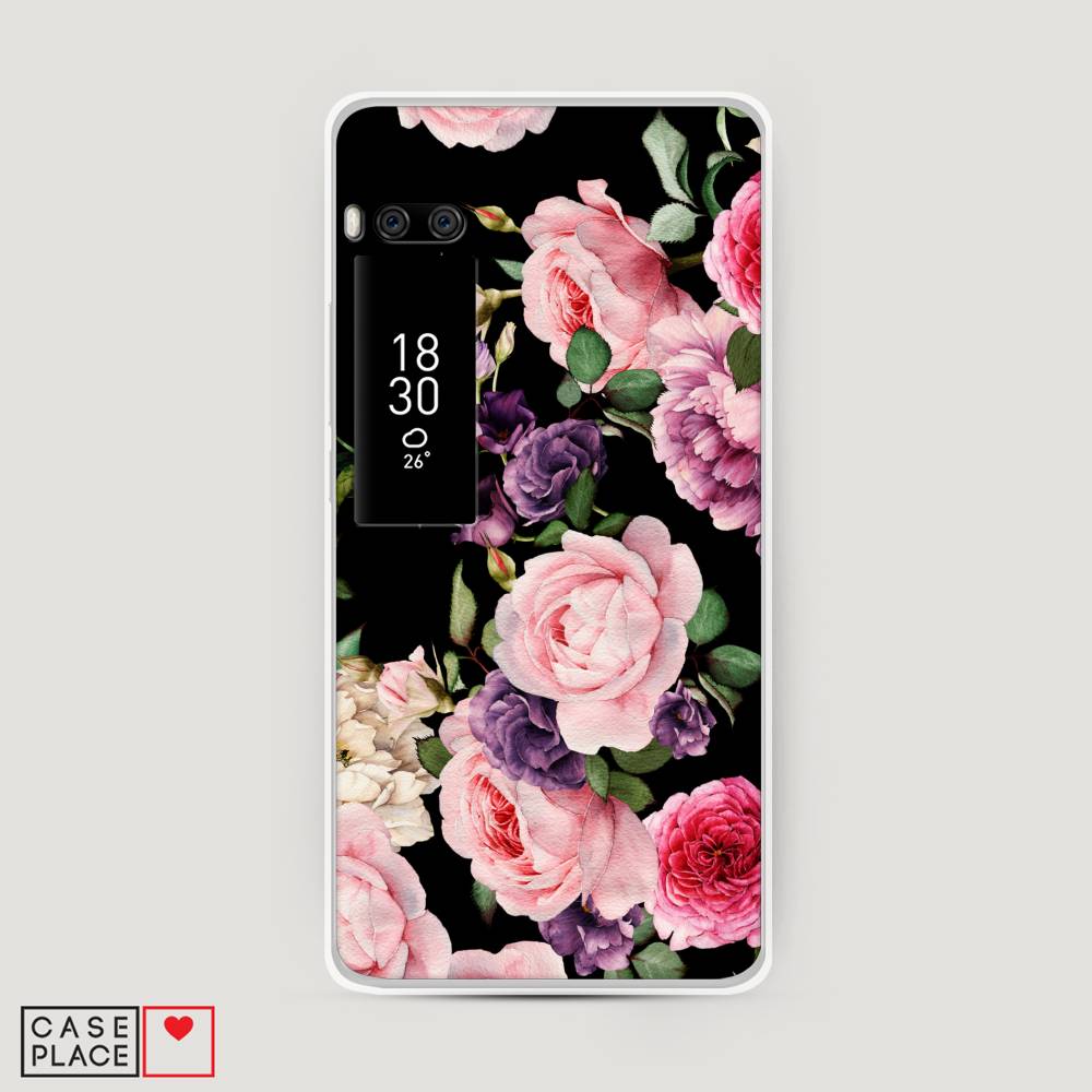 

Чехол Awog на Meizu Pro 7 Plus "Пионы на черном", Черный;розовый;зеленый, 71950-8