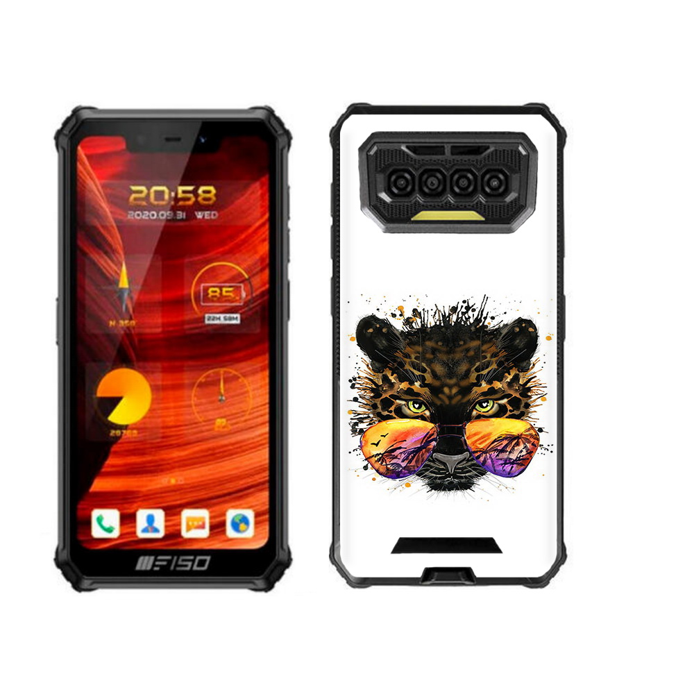 

Чехол бампер MyPads тропический леопард для Oukitel F150 Bison, Прозрачный, Tocco