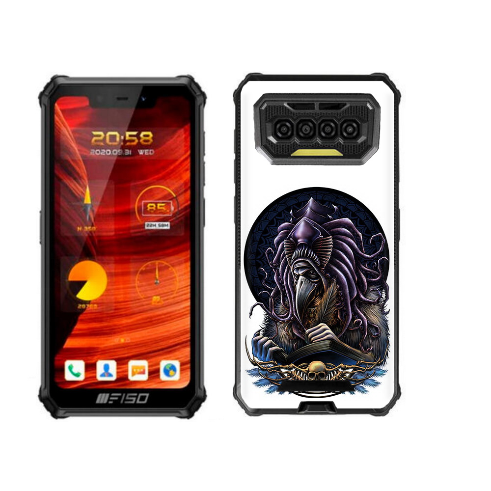 

Чехол бампер MyPads умный ворон для Oukitel F150 Bison 2021, Прозрачный, Tocco