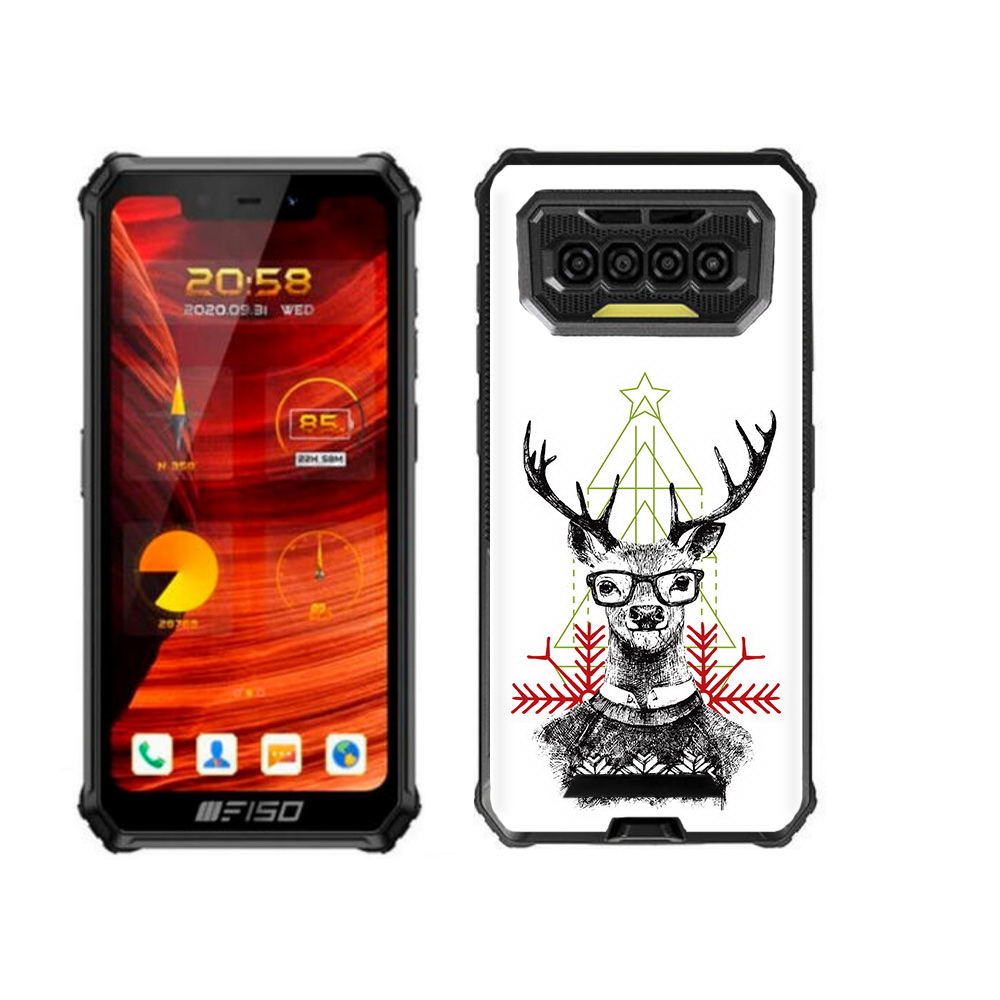 

Чехол бампер MyPads умный олень для Oukitel F150 Bison 2021, Прозрачный, Tocco