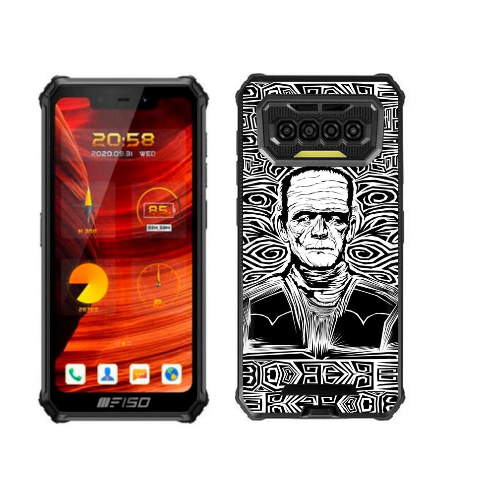 

Чехол бампер MyPads франкенштейн черно белый для Oukitel F150 Bison, Прозрачный, Tocco