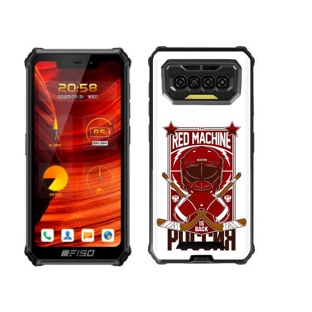 

Чехол бампер MyPads хоккей россия для Oukitel F150 Bison 2021, Прозрачный, Tocco