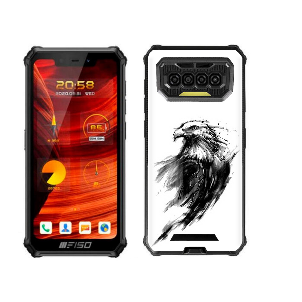 

Чехол бампер MyPads чб птица для Oukitel F150 Bison 2021 противоударный, Прозрачный, Tocco