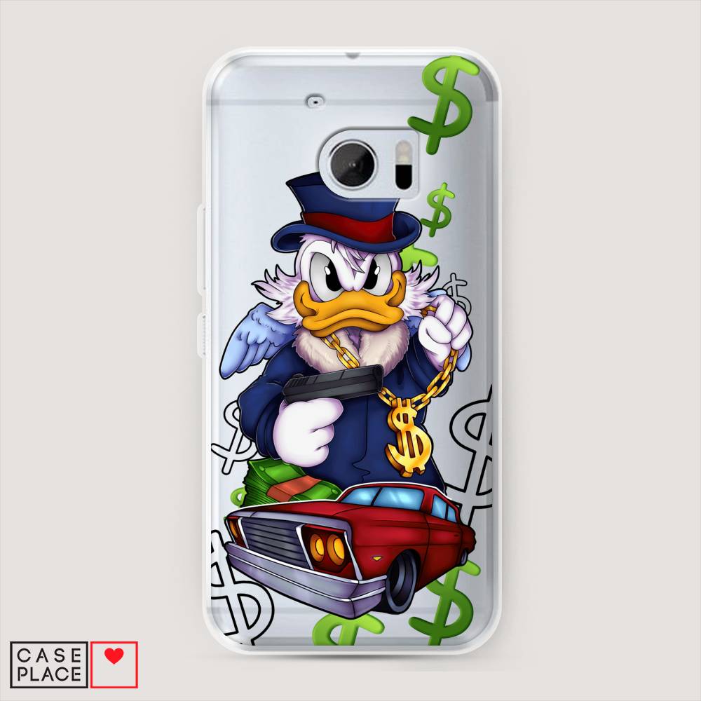 

Чехол на HTC One M10 (HTC 10) "Scrooge McDuck with a Gold Chain", Красный;синий;белый, 101950-6