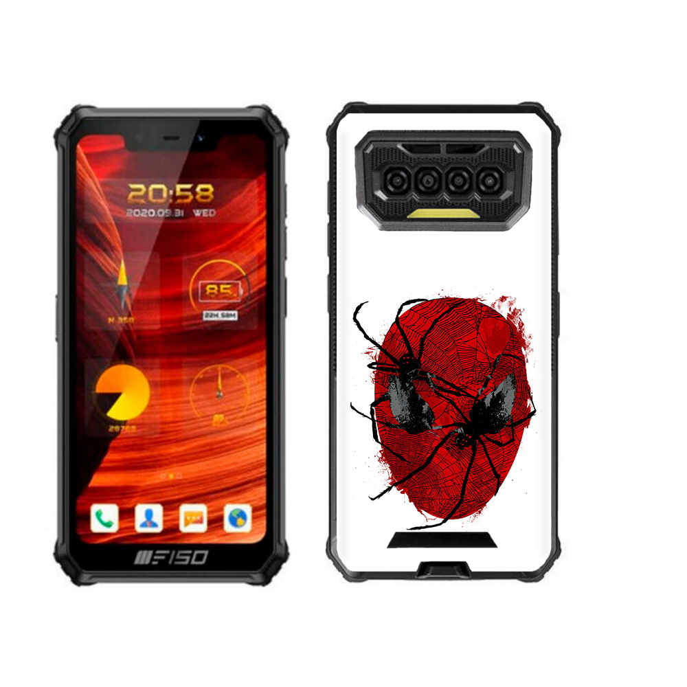 

Чехол бампер MyPads человек паук для Oukitel F150 Bison 2021, Прозрачный, Tocco