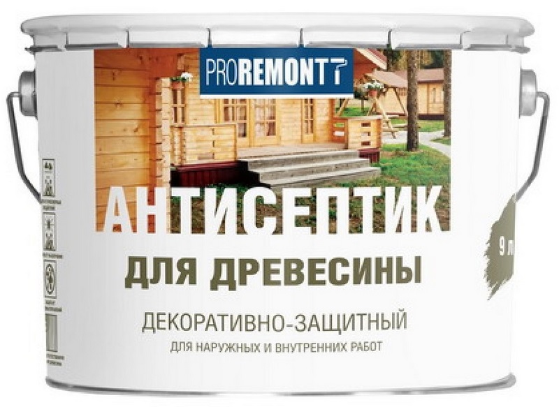 

Деревозащитное средство для древесины Proremontt палисандр 9л, Коричневый