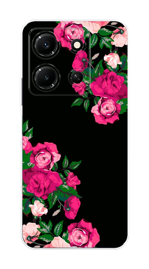 

Чехол Homey на Infinix Note 30i "Розы фуксия", Черный;розовый;зеленый, 3104350-1