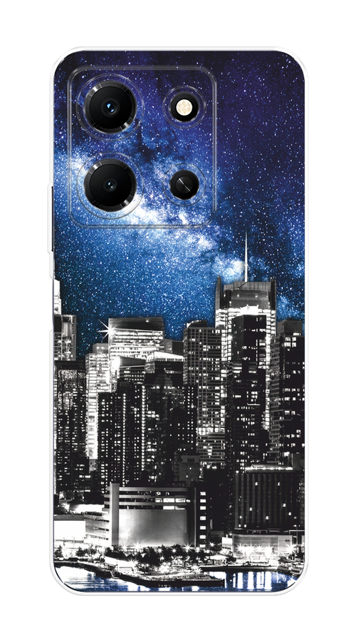 

Чехол Homey на Infinix Note 30i "Космический Нью-Йорк", Синий;серый, 3104350-1