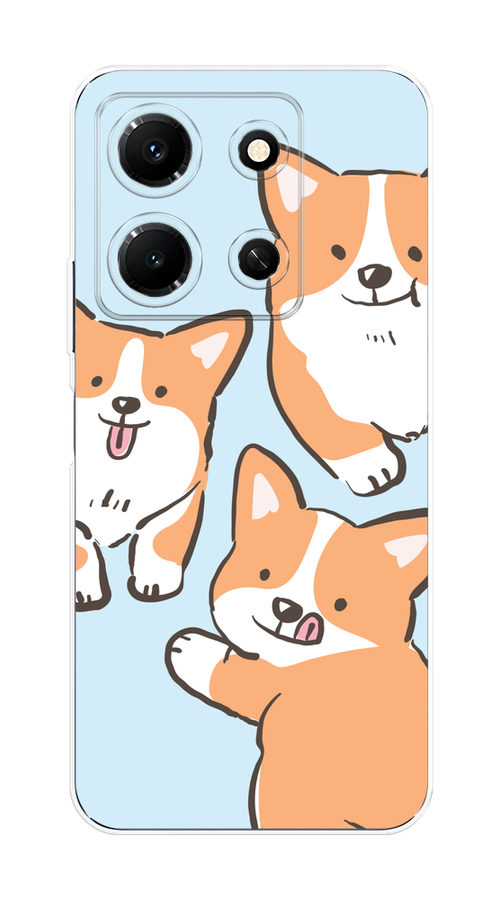 

Чехол Homey на Infinix Note 30i "Милые корги", 3104350-1