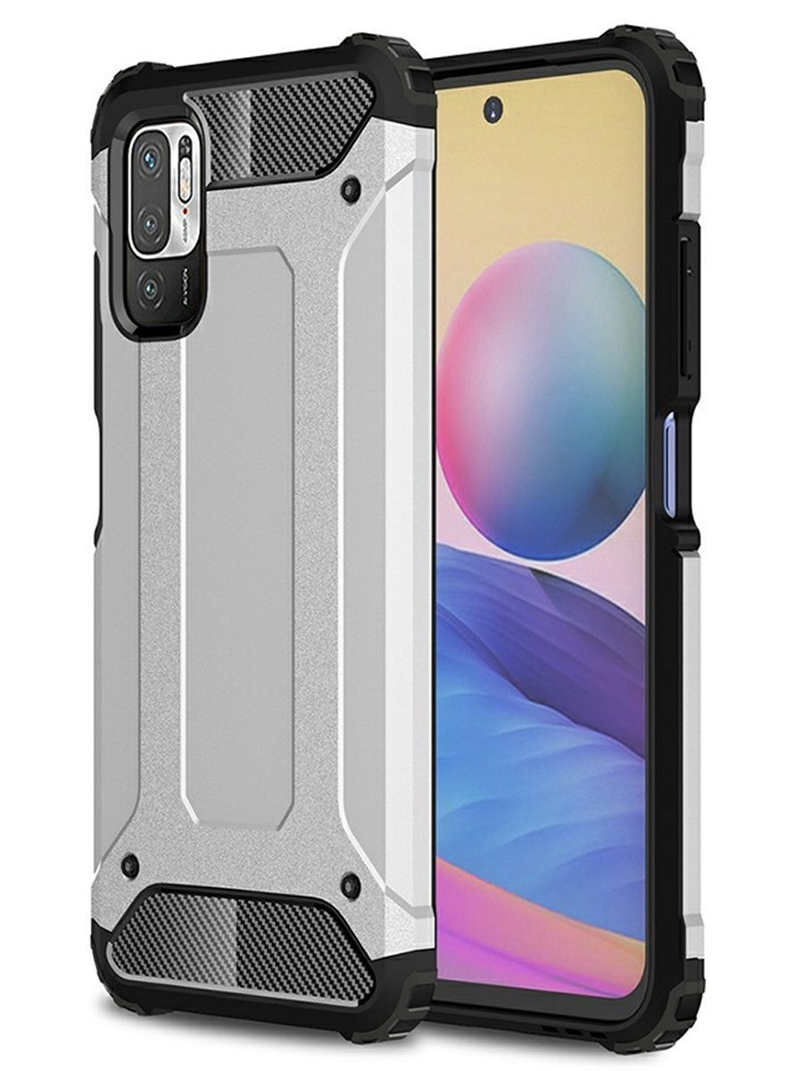 

Чехол Delta для смартфона Xiaomi Redmi Note 10T, Poco M3 Pro Серебряный, Серебристый