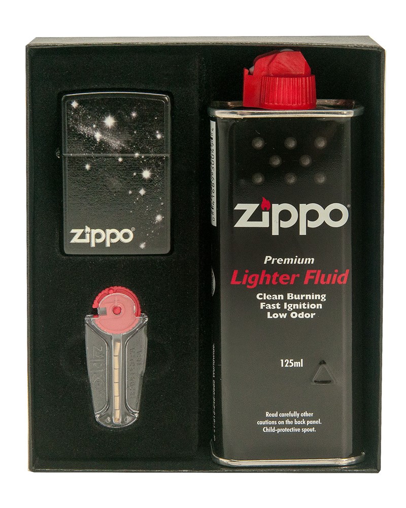 

Набор ZIPPO: зажигалка 28058 бензиновая, топливо, кремний для зажигалки, 28058
