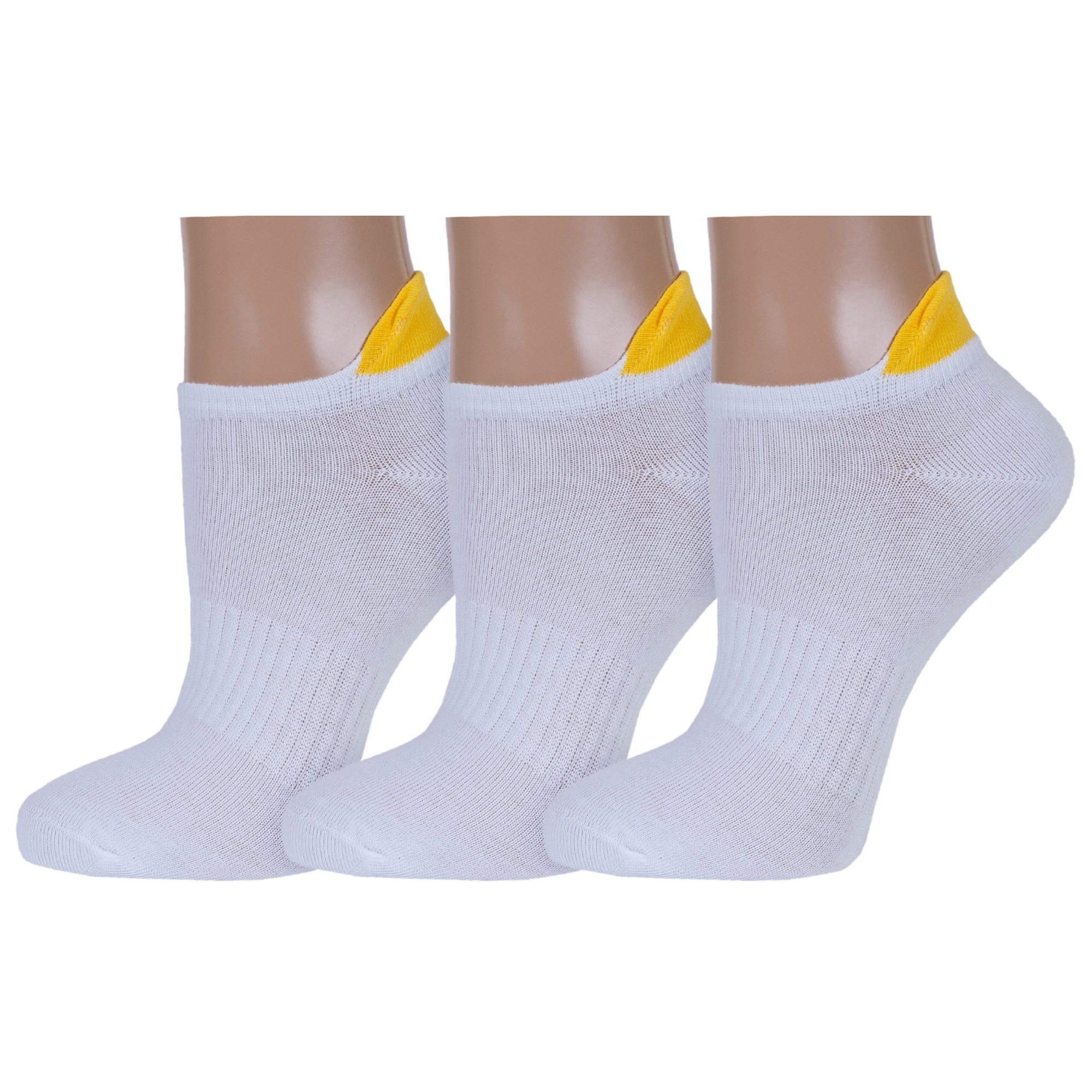 

Комплект носков женских Rusocks 3-Ж3-23758 желтый; белый 23-25, 3-Ж3-23758