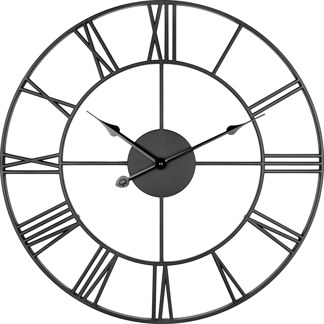 Часы настенные Лофт D45 цвет черный