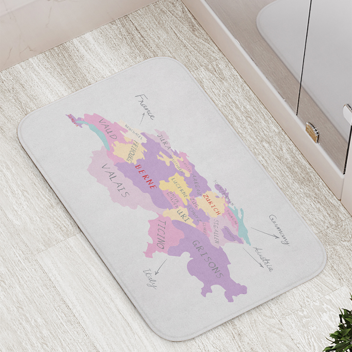 

Коврики для ванной и туалета bath_107791 Нарисованная карта, Нарисованная карта