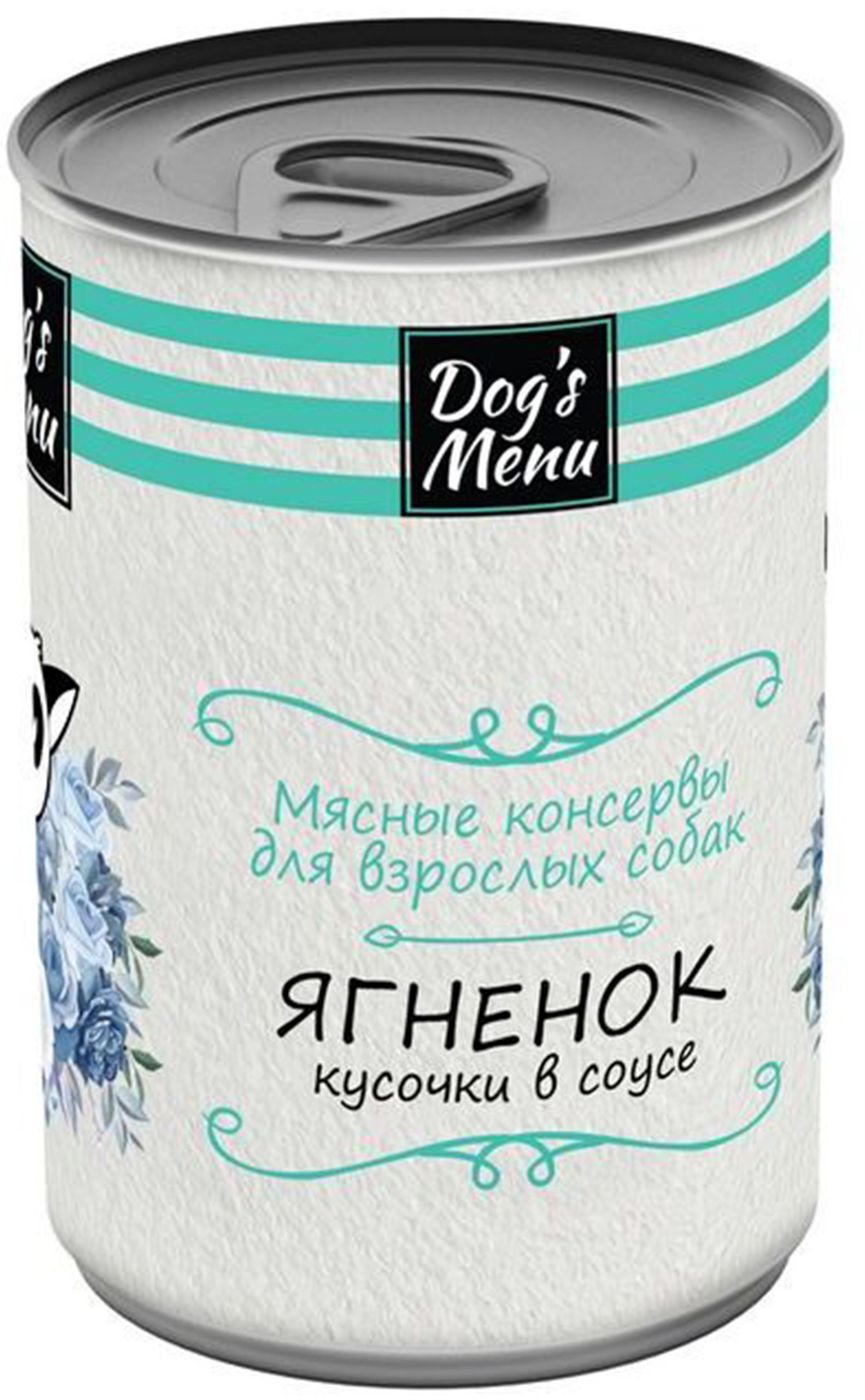 Консервы для собак Dog`s Menu с ягненком, 340 г