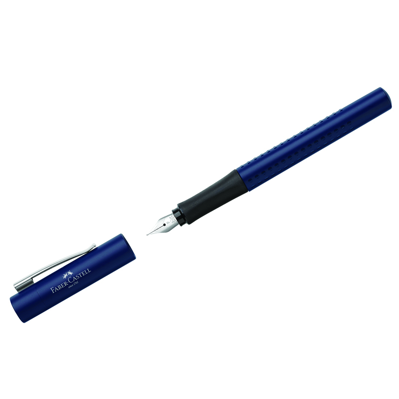 Faber-Castell Grip 2011, синяя, F 0,6 мм, трехгранная, синий корпус