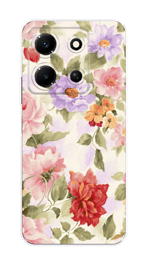 

Чехол Homey на Infinix Note 30i "Акварельные пионы", Розовый;бежевый, 3104350-1