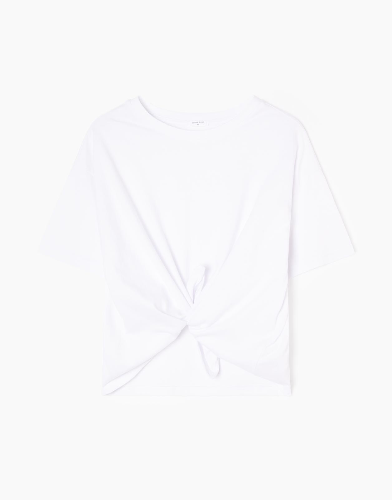 

Футболка женская Gloria Jeans GKT017216 белая XS, Белый, GKT017216