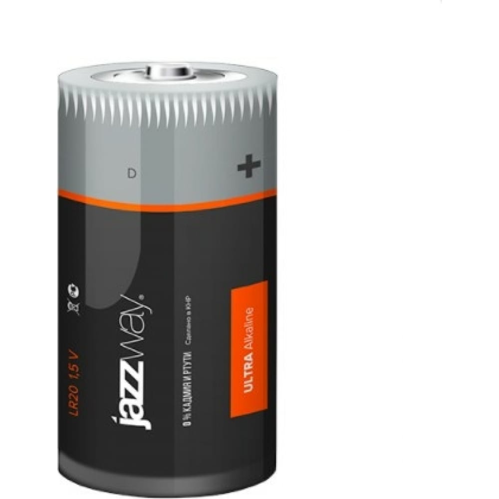 Алкалиновая батарейка JazzWay LR20 Ultra PLUS BL-2 5005136