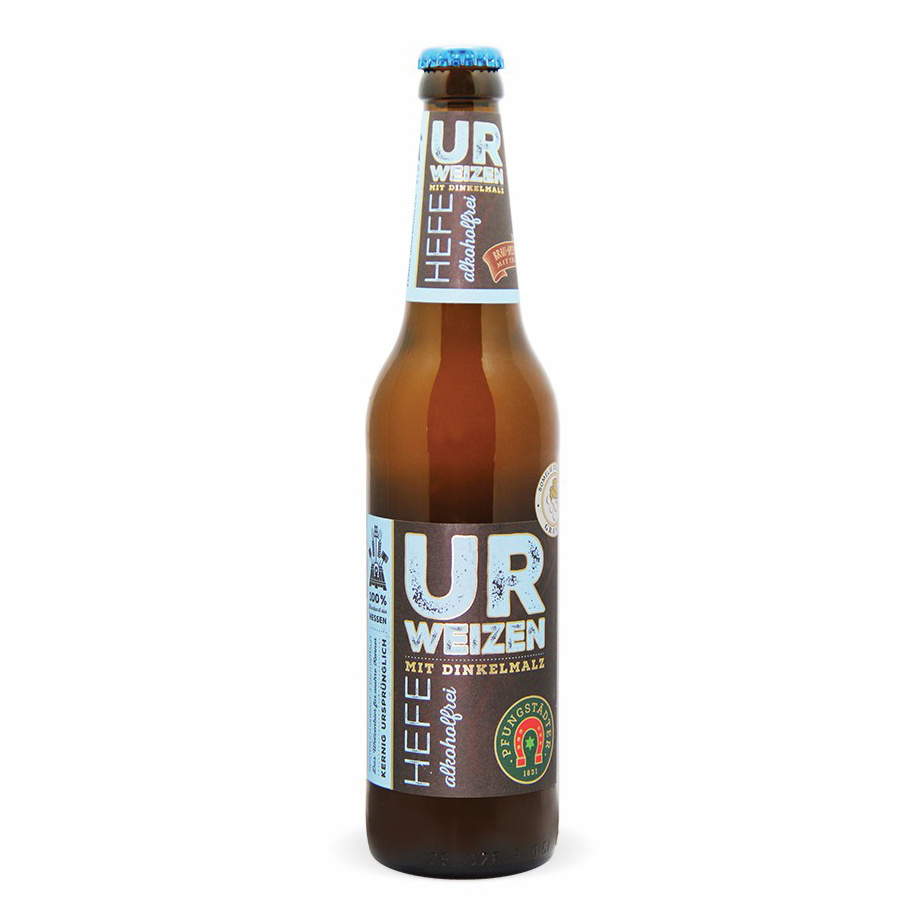 

Безалкогольное пиво Pfungstadter Urweizen Hefe непастеризованное нефильтрованное 500 мл