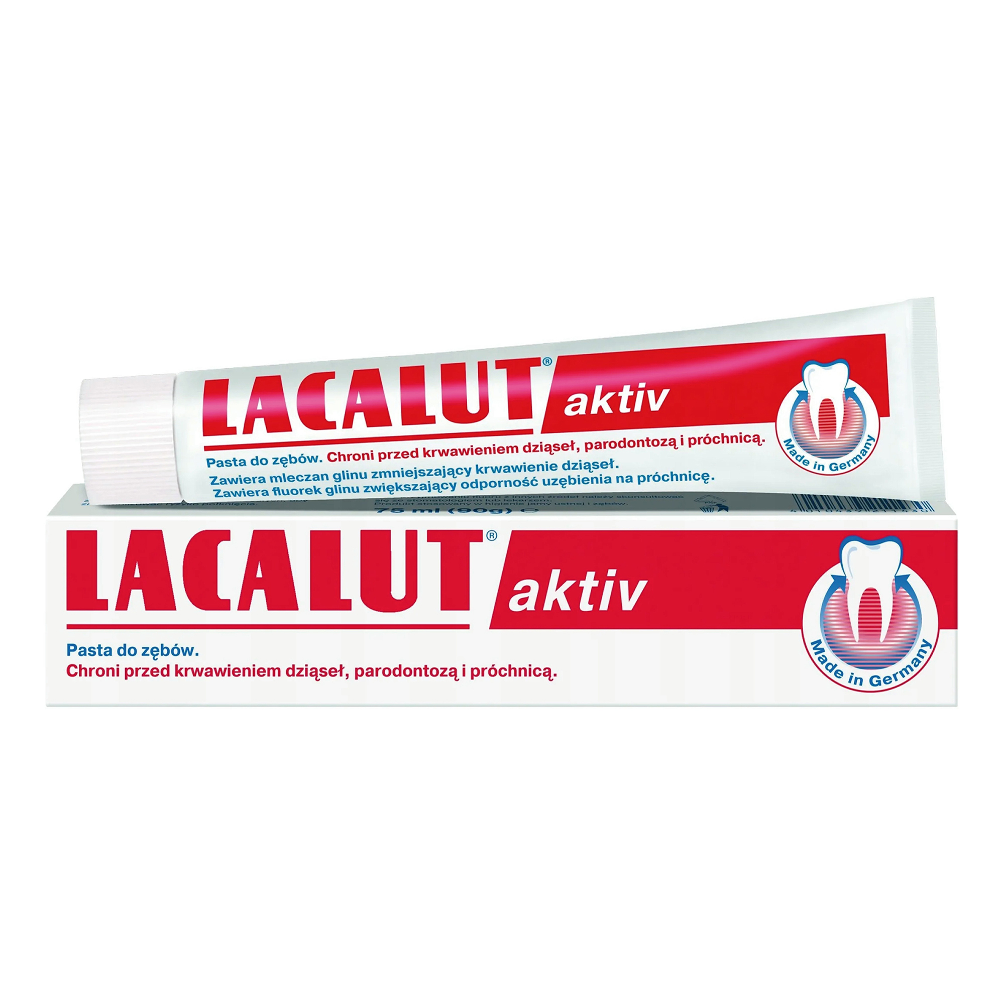 Зубная паста Lacalut Active 75 мл зубная паста lacalut aktiv herbal 75 мл 2 шт