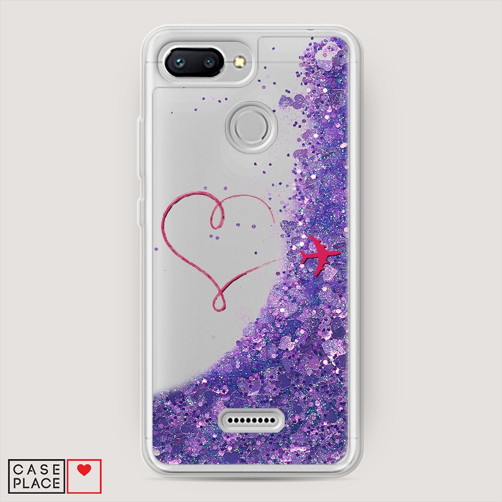 

Чехол Awog на Xiaomi Redmi 6 "Сердце и самолет", Разноцветный, 33892-1