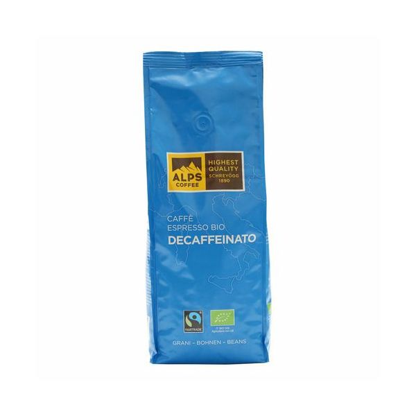 

Кофе Alps Decaffeinato Bio в зернах 500 г
