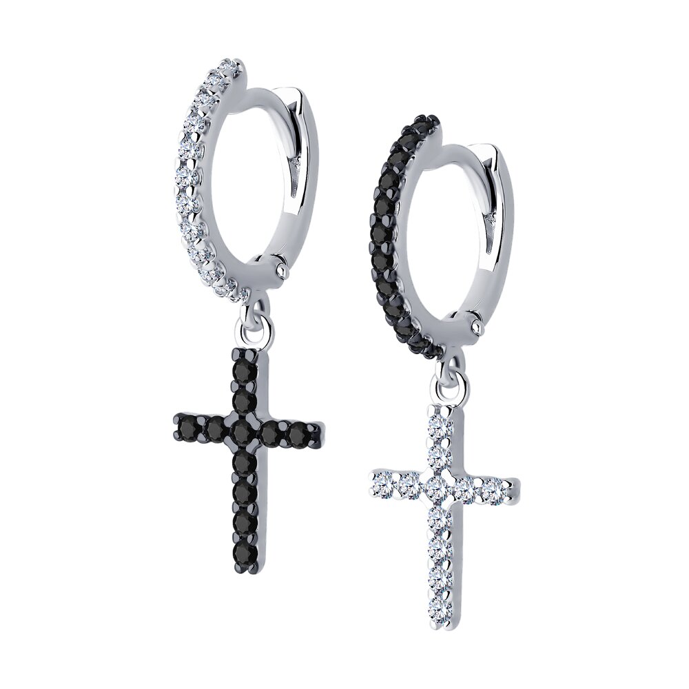 

Серьги из серебра SOKOLOV 94026500, фианит, 94026500